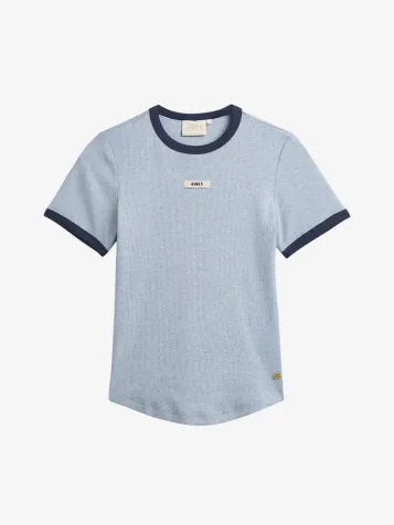 Dames T-shirt Cody Powder Blue Melange