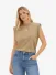 Josh V Dames T-shirt Sue Light Khaki Melange