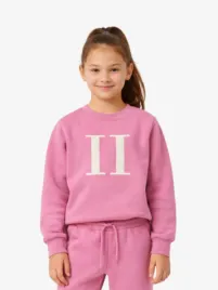 Les Deux Kids Meisjes Sweater Encore Boucle Crocus Roze