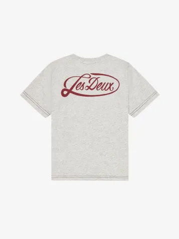 Jongens T-shirt Contrast Snow Melange