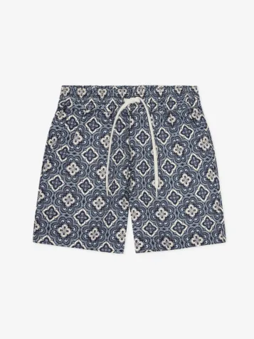 Jongens Short Harry Arabesque Blauw Fog