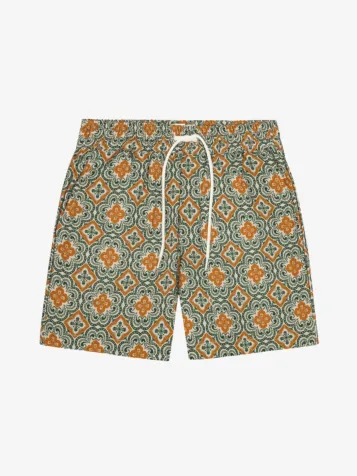 Jongens Short Harry Arabesque Sea Moss Groen