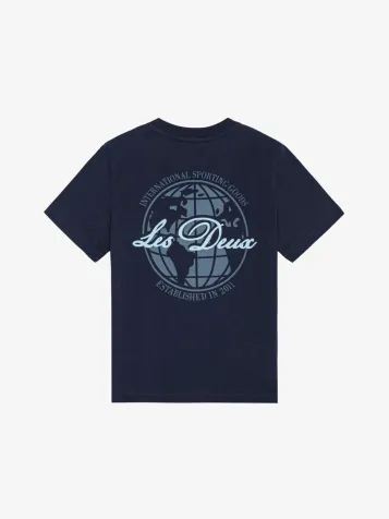 Jongens T-shirt Globe Dark Navy Blauw