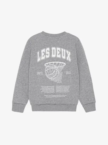 Jongens Sweater Hoop Grijs Melange