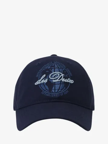 Jongens Pet Globe Logo Dad Cap Dark Navy Blauw