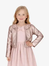 Le Chic Meisjes Jacket Arlette Fake Leather Pink Symphony