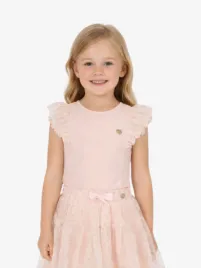 Le Chic Meisjes T-shirt Noppy Pink Symphony