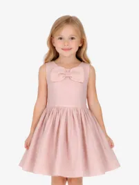 Le Chic Meisjes Jurk Strap Big Bow Pink Symphony