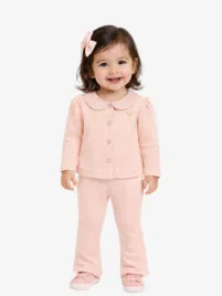 Le Chic Meisjes Set Legging Vest Dabsy Ayala Pink Symphony