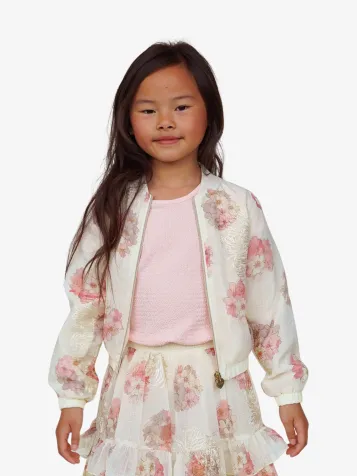 Meisjes Bomber Avoila Off White Bouquet