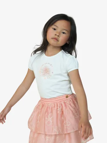 Meisjes T-shirt Nommy Off White