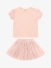 Le Chic Meisjes Set T-shirt Rok Twilly Naly Pink Symphony
