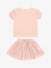 Le Chic Meisjes Set T-shirt Rok Twilly Naly Pink Symphony