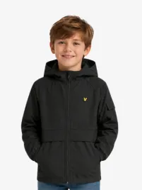 Lyle & Scott Junior Jongens Zomerjas Hooded Windbreaker Jacket Zwart