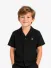 Lyle & Scott Junior Jongens Blouse Wafel Zwart