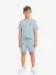Lyle & Scott Junior Jongens T-shirt Plain Opal Blue Blauw