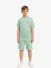 Lyle & Scott Junior Jongens T-shirt Plain Turquoise Shadow Groen