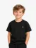 Lyle & Scott Junior Jongens T-shirt Wafel Zwart