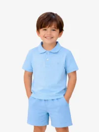 Mayoral Jongens Set Polo Short Sky Blue