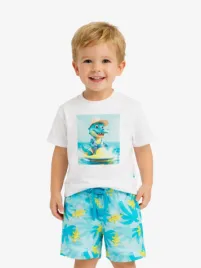 Mayoral Jongens Set Short T-shirt Croco Aquamarine