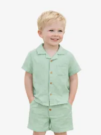 Mayoral Jongens Set Blouse Short Matcha