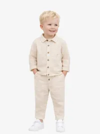 Mayoral Jongens Set Blouse Broek Hemp