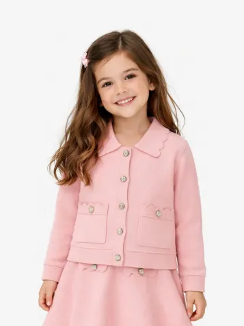 Meisjes Vest Blossom Knit