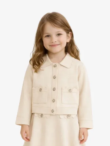 Meisjes Vest Chickpea Knit