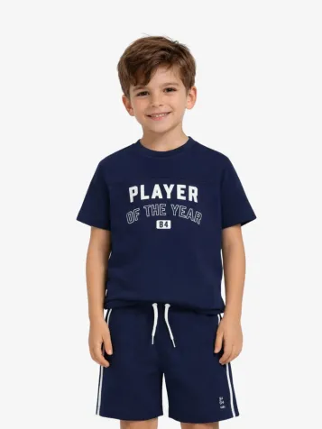 Jongens Set T-shirt Short Navy