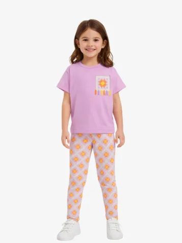 Meisjes Set Legging Lila