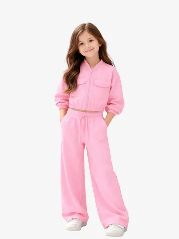 Meisjes Joggingpak Pique Candy