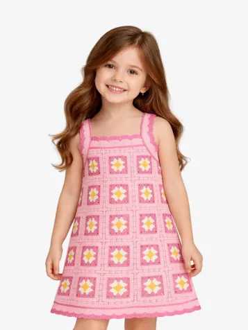 Meisjes Jurk Crochet Candy