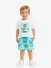 Mayoral Jongens Set Short T-shirt Croco Aquamarine