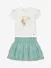 Mayoral Meisjes Set T-shirt Rok Natural Lake