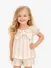 Mayoral Meisjes Set Short Top Streep Hazelnut