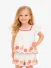 Mayoral Meisjes Set Top Short Embroidered Wit