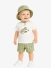 Mayoral Jongens Set T-shirt Short Hoedje Matcha