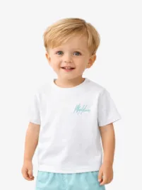 Malelions Junior Jongens Baby T-shirt Signature Wit