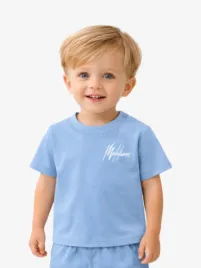 Malelions Junior Jongens Baby T-shirt Signature Whale Blauw