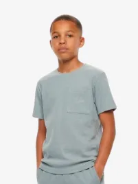 Malelions Junior Jongens T-shirt Wafel Ocean Grijs