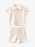 Malelions Junior Jongens Baby Polo Linen Creme