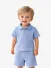 Malelions Junior Jongens Baby Polo Linen Whale Blauw