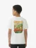 Malelions Junior Jongens T-shirt Relaxed White Heron Off-White Rood