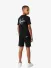 Malelions Junior Jongens Short Split Zwart Blauw