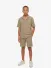Malelions Junior Jongens Blouse Ribbed Script Olive Groen