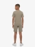 Malelions Junior Jongens T-shirt Ribbed Script Olive Groen