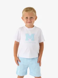 Mitch & Son Jongens Set Oslo Badstof Sky Blauw
