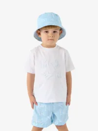 Mitch & Son Jongens Set Zwembroek Osmar Sky Blauw