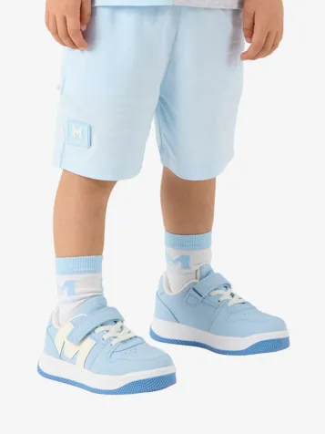 Jongens Sneakers Jump Low Large M Velcro Sky Blue