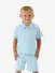 Mitch & Son Jongens Set Polo Short Orion Badstof Sky Blauw